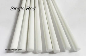 One Fibreglass Rod, 1metre length. 10mm dia. White - Picture 1 of 1