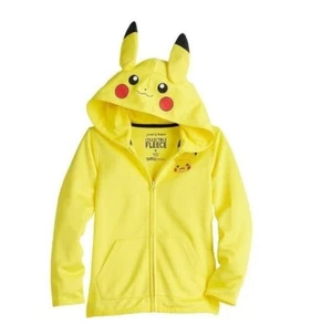 New/Tag LICENSED Yellow Pokemon Pikachu Costume Sweatshirt Size 4 Hoodie - Picture 1 of 2