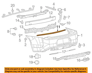 CHRYSLER OEM 15-23 300 Rear Bumper Bumper Components-Trim Molding 5SW12TZZAD - Picture 1 of 2