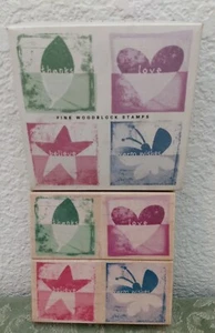 Hero Arts Stempel Set LL044 "Mood Squares" Believe Warm Wishes Love Thanks - Bild 1 von 4