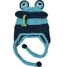 Frog Earmuffs Knitted Halloween Beanie Handmade Caps Winter Hats