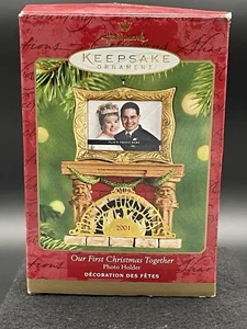 Our 1st Christmas Together Photo Holder Ornament 2001 Hallmark Keepsake Gift - Picture 1 of 9