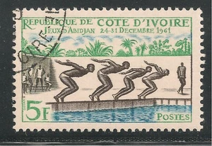 Ivory Coast #193 (A19) VF USED - 1961 5fr Swimming Race, Abidjan Games   (#2) - Picture 1 of 1
