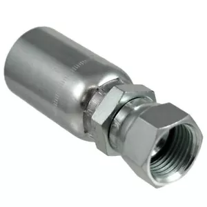 FJX-20-20 | 1-1/4" Hose x 1-1/4" JIC 37° Female Hydraulic Hose End Swivel Crimp - Picture 1 of 1