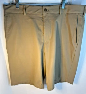 Walter Hagen 11 Majors Men’s Golf Shorts Khaki Tan 36 Performance Stretch Casual - Picture 1 of 10