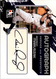 2011 ITG Heroes and Prospects Full Body Auto Silver #AM Addison Maruszak