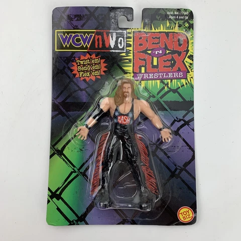 Kevin Nash WCW NWO Bend N Flex Figure Wrestlers New 1999 Toy Boz Cover