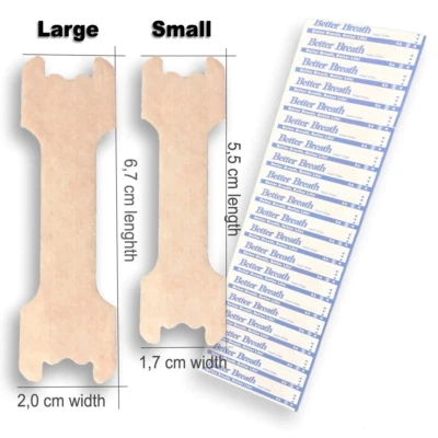 200x Nasenpflaster Better Breath Nasal Strips Pflaster Besser Atmen Schnarchen L