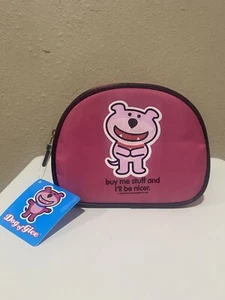 Bolsa de maquillaje Happy Bunny Y2K Dog of Glee Buy Me Stuff & I’ll Be Nicer Jim Benton - Imagen 1 de 10