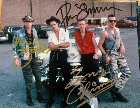 The Clash signed Photo Mick Jones And Terry And Paul  This 10x8 Photo Rare Proof Cover