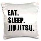 3dRose Eat Sleep Jiu Jitsu - Japanese martial art - Ju Jutsu Jujutsu jujitsu 16x
