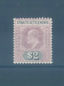 STRAITS SETTLEMENTS 1905-1906 GEORGE V $2 MH multiple CA wmk - Picture 1 of 1