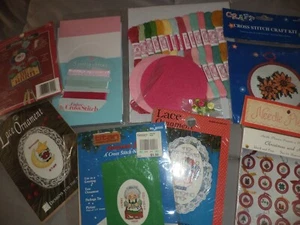Counted Cross stitch Kits Ornaments Plus Lot of Eight New - Picture 1 of 11
