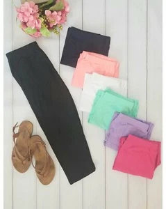 Leggings suaves de mantequilla de cintura alta de verano divertidos de Capri - Imagen 1 de 26