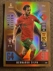 2022 Road To UEFA Nations Finals Limited Edition LE 10 Bernardo Silva Gold Holo - Picture 1 of 2