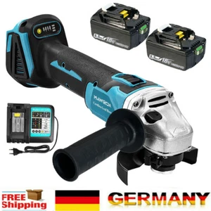 Für Makita 18V LXT Akku Winkelschleifer 125mm Schleifscheibe Akku Ladegerät LED - Bild 1 von 21