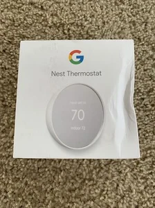 Google Nest Smart Thermostat, Snow - GA01334-US - Picture 1 of 5