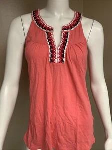 CAMISA TÚNICA SIN MANGAS CORAL MUJER MARCA LUCKY $44 NUEVA CON ETIQUETAS TALLA MEDIANA LBE - Imagen 1 de 7