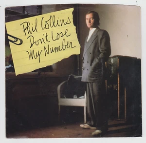 Phil Collins 7"+ Pic Sleeve "Don't Lose My Number" Atlantic Masterdisc Near Mint - Picture 1 of 1