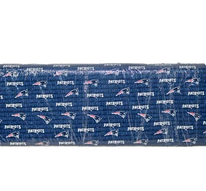 New England Patriots ~ Mini Logo Pattern NFL Cotton Fabric 1/4 Yard 9” X 58” New - Picture 1 of 20