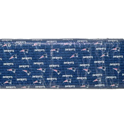 New England Patriots ~ Mini Logo Pattern NFL Cotton Fabric 1/4 Yard 9” X 58” New - Image 1 of 4
