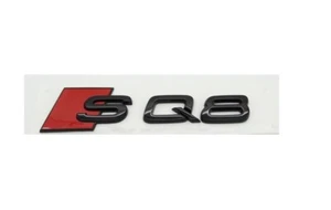Original Audi SQ8 Schriftzug Emblem Logo Plakette Aufkleber schwarz glänzend - Afbeelding 1 van 1
