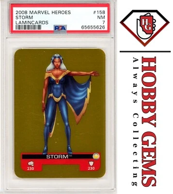 STORM PSA 7 2008 Marvel Heroes Lamincards Gold #158 - Image 1 of 2