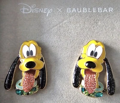 Pendientes perforados Disney X BAUBLEBAR brillantes Plutón perro NUEVO en caja Foto 1 de 4