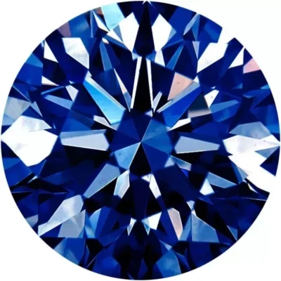 Certified Lab Grown CVD Diamond 4 MM Round Excellent Blue Color  VVS1 Clarity - Image 1 of 4