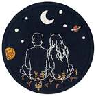 Embroidered Iron on Sew On Patches transfers Jeans badges Love Starry Sky 1094