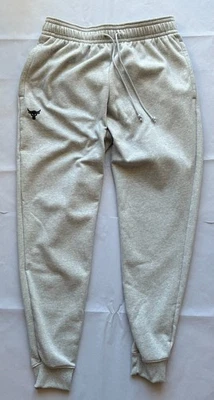 Under Armour Project Rock Rival Fleece Jogger Sweatpants (Gray) - New! | sz L - Image 1 of 4
