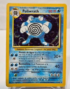 Poliwrath 13/102 Holo Rare Unlimited Base Set SPANISH Pokemon 7333 - Picture 1 of 13