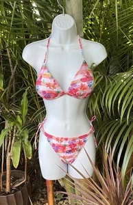 Bikini estampado tropical Ocean Pacific talla grande 11-13 juniors  - Imagen 1 de 9