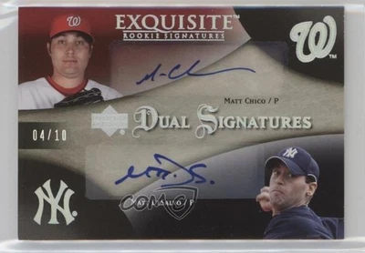 2007 Exquisite Rookie Signatures Silver Spectrum /10 Matt Chico DeSalvo Auto - Image 1 of 2