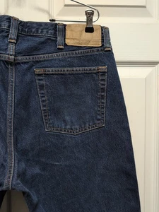 Eddie  Bauer Jeans  Size  36" X 32"   Straight  Dark Blue   - Picture 1 of 10
