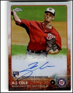 2015 Topps Chrome A.J. Cole Autographed Rookies Refractor #/499 #AR-AC Auto - Picture 1 of 2