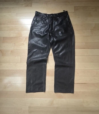 Pantalones Levi's Silvertab Vintage Años 90 Crazy RARO Cuero Increíble Estado Foto 1 de 4