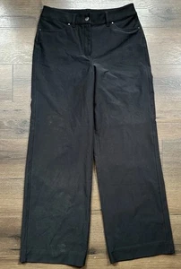 Pantalone Lululemon donna 29 città elegante 5 tasche gamba larga utilitech nero - Foto 1 di 7
