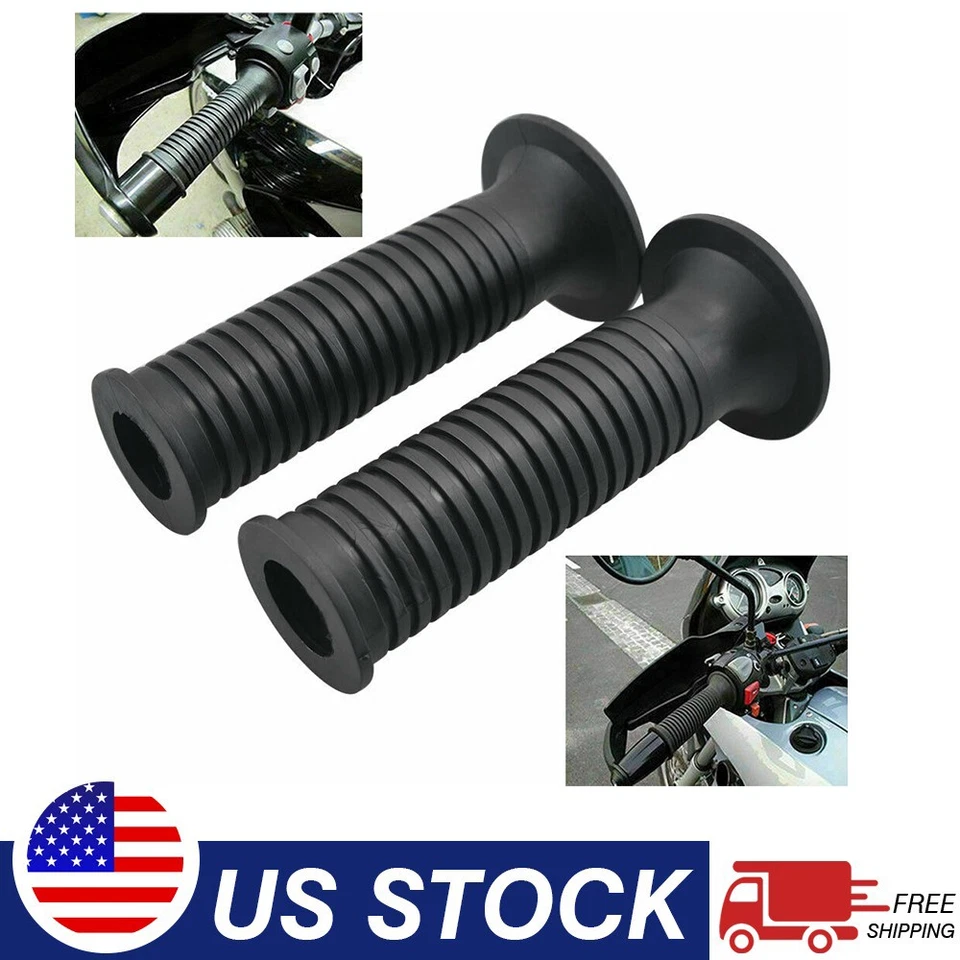 Empuñaduras de manillar negras para motocicleta de 7/8"" 2 piezas para BMW R1200LT R1100 S R S F65 Foto 1 de 4