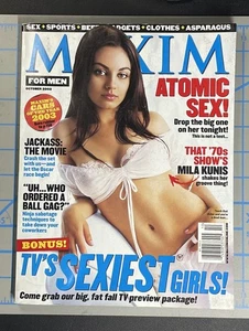 MAXIM Magazine October 2002 Mila Kunis That '70s Show Elisha Cuthbert Vintage - Picture 1 of 12