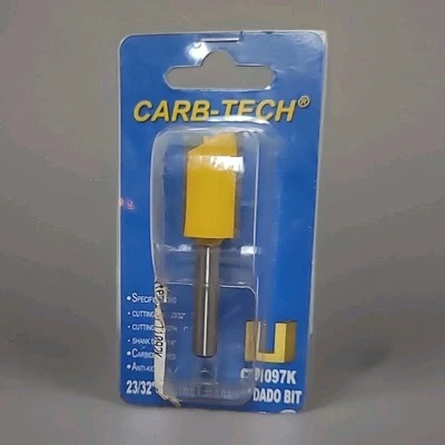 Carb-Tech 23/32" Cabinet Makers 2 Flute Carbide Dado Bit CT1097K New Ships FREE  - Image 1 of 4