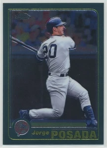 Jorge Posada 2001 Topps Chrome Baseball Card #95 New York Yankees - Picture 1 of 2