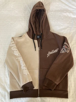 Dodge Hellcat x Reason cream/Brown Raise Hell Full Zip Hoodie Boys Large 14/16 - Image 1 of 4