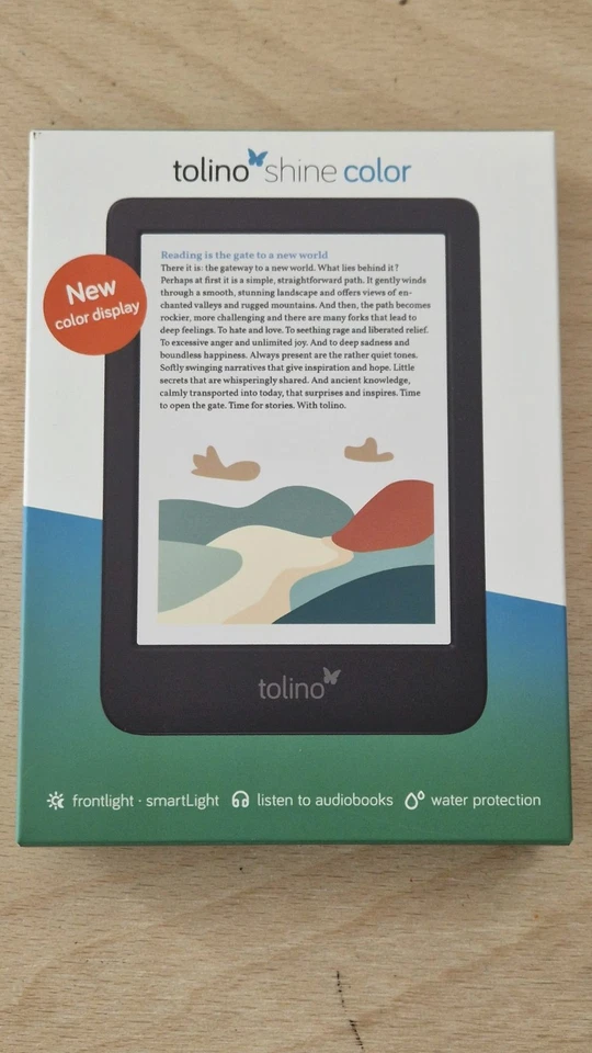 E-Book Reader ereader tolino shine color 16GB, wie NEU - Bild 1 von 4