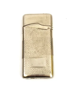 Cigarette Lighter "Tiger" WZ100S Silver Toned Vintage 2.75" x 1.25" - Picture 1 of 8