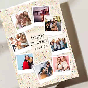 Tarjeta de cumpleaños con foto y nombre personalizada - Imagen 1 de 6