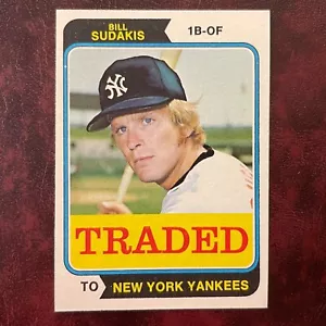 1974 Topps Traded Set BILL SUDAKIS #63T YANKEES - QUASI NUOVO/COME NUOVO + *ALTA QUALITÀ * VENDITA - Foto 1 di 2