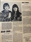 Sonny and Cher, Full Page Vintage Clipping