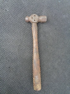 Vintage Rustic Shabby Ball Peen Hammer w/ Wood Handle 9oz - Picture 1 of 6