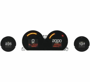 Dakota Digital Black 4-Gauge MLX Instrument Kit 2014+ FLH FLT Touring MLX-8414 - Picture 1 of 1